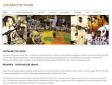 Tablet Screenshot of feinhocapoeira.com